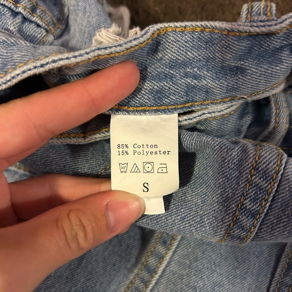 SHEIN Ripped Jean Skirt - Picture 2 of 4